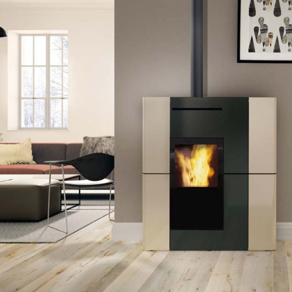 Termostufa a Pellet Blade H Colore Beige - Edilkamin