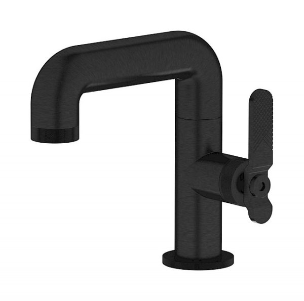 Miscelatore lavabo colore nero spazzolato serie bold ib