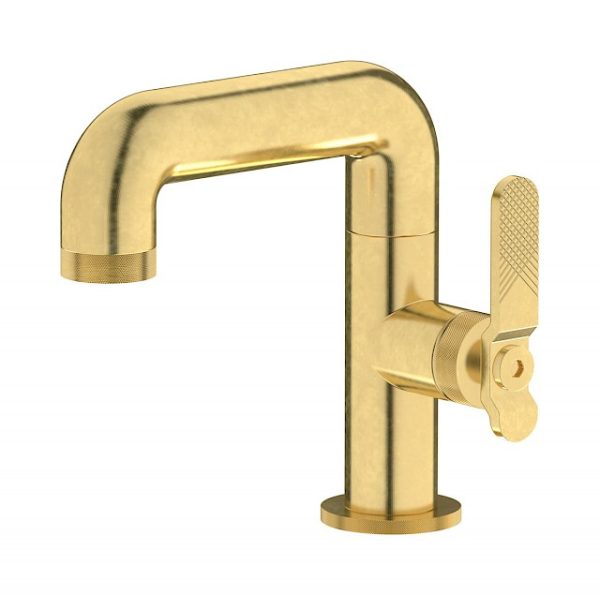 Miscelatore lavabo colore ottone naturale serie bold ib