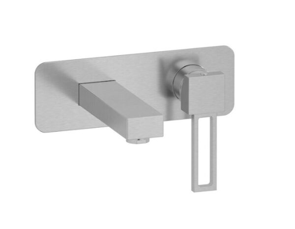 IB Rubinetterie - MIscelatore lavabo incasso canna corta Dr Jeckyll - nickel spazzolato