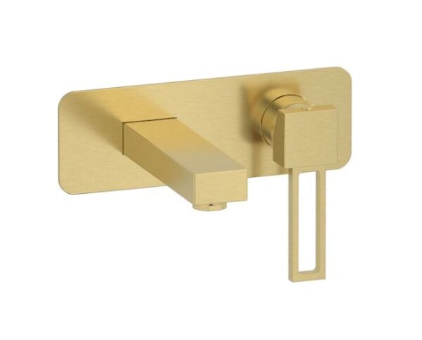 IB Rubinetterie - MIscelatore lavabo incasso canna corta Dr Jeckyll - oro inglese spazzolato