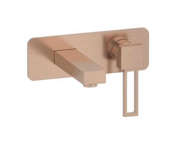 IB Rubinetterie - MIscelatore lavabo incasso canna corta Dr Jeckyll - oro rosa spazzolato