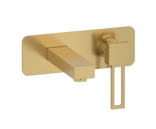 IB Rubinetterie - MIscelatore lavabo incasso canna corta Dr Jeckyll - oro spazzolato