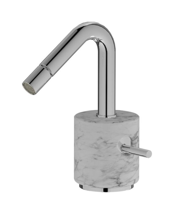 Miscelatore bidet colore bianco cromo serie Marmo Ib