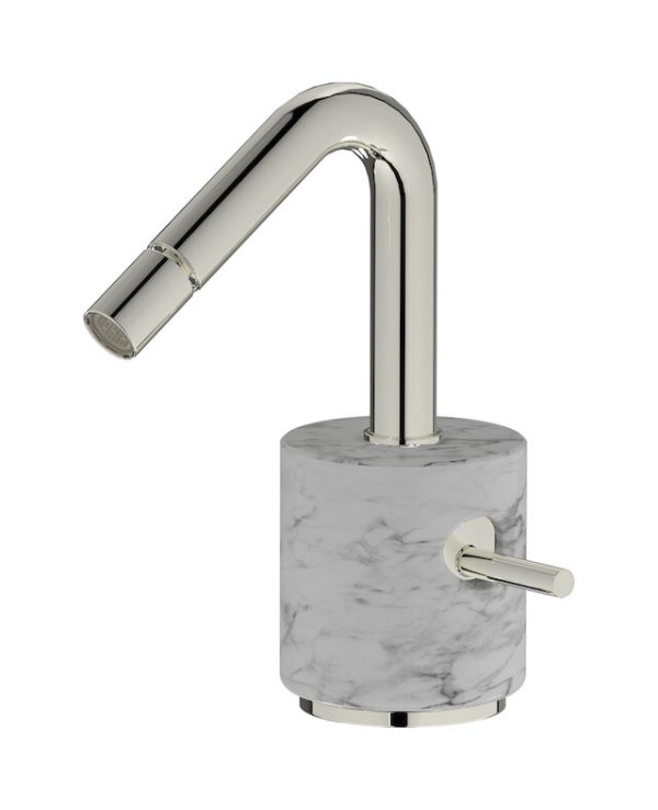 Miscelatore bidet colore bianco platino serie Marmo Ib