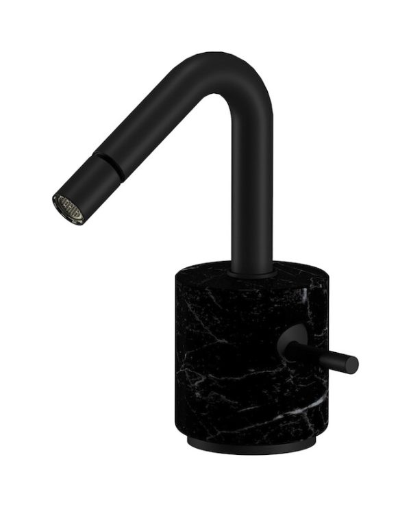 Miscelatore bidet colore nero nero opaco serie Marmo Ib
