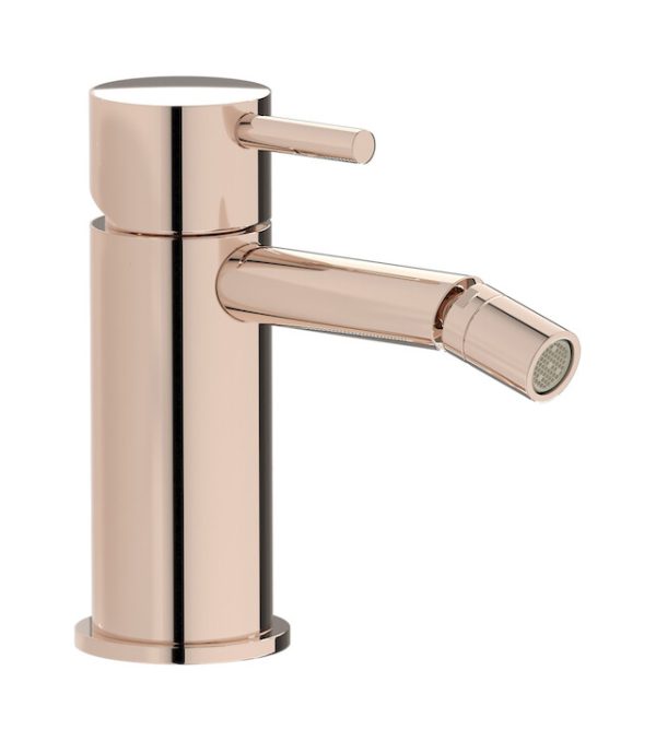 Miscelatore bidet colore oro rosa serie Milanotorino ib