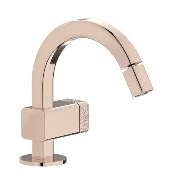 Miscelatore Bidet leva corallo Oro Rosa - ELIO IB Rubinetterie