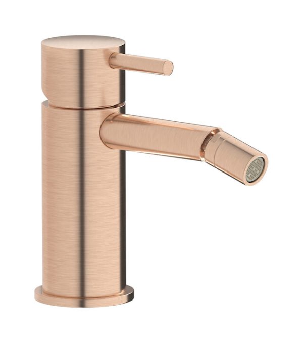 Miscelatore bidet colore oro rosa spazzolato serie Milanotorino ib