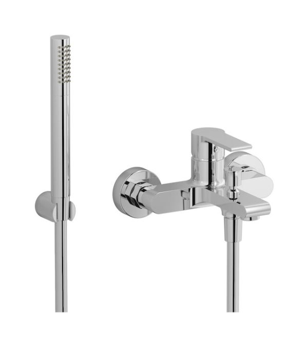 Miscelatore bordo vasca con doccino colore cromo serie why not ib