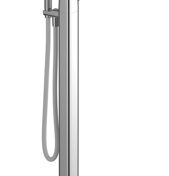Miscelatore bordo vasca da terra colore cromo serie Taac ib