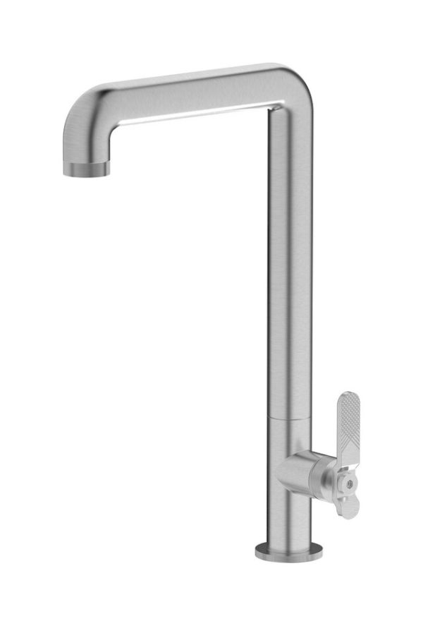 Miscelatore cucina colore nickel spazzolato serie bold ib