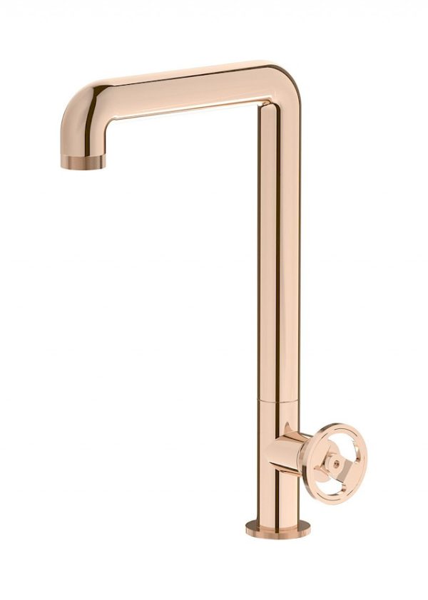 Miscelatore cucina colore oro rosa serie bold ib