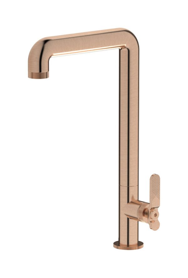 Miscelatore cucina colore oro rosa serie bold ib