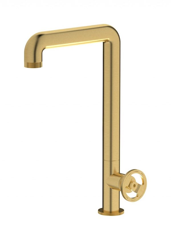 Miscelatore cucina colore oro spazzolato serie bold ib