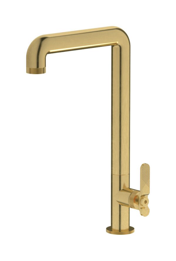 Miscelatore cucina colore ottone naturale serie bold ib