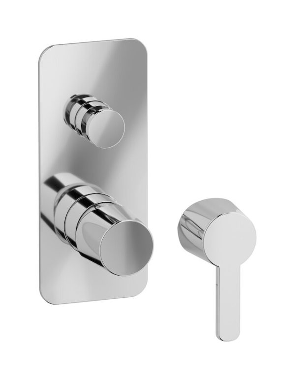 Miscelatore doccia due vie colore cromo serie Taac ib