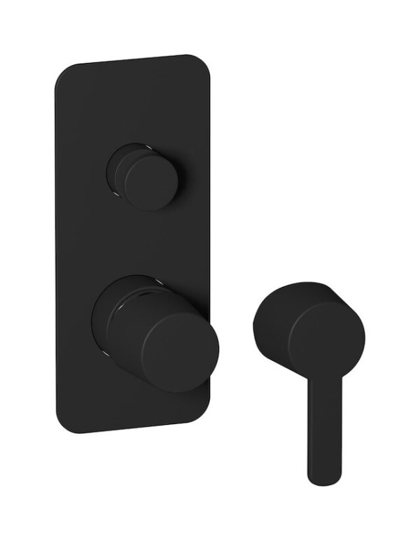 Miscelatore doccia due vie colore nero opaco serie Taac ib
