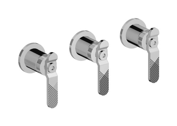 Miscelatore doccia tre fori colore cromo serie bold ib
