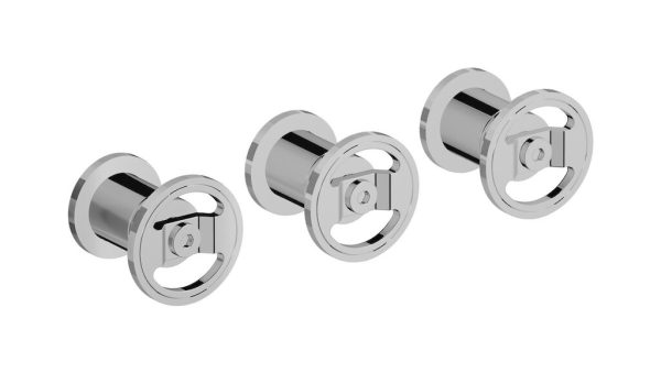 Miscelatore doccia tre fori colore cromo serie bold ib