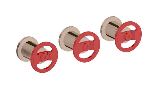 Miscelatore-doccia-tre-fori-oro-rosa-man-rossa-Bold-b1410-della-ib