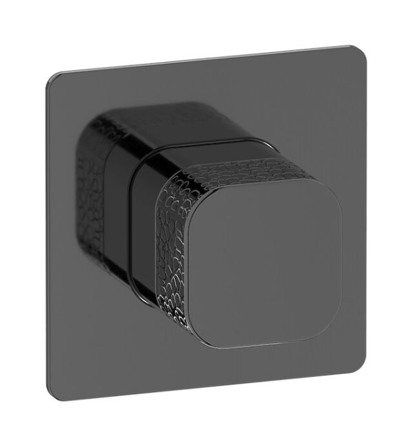 Miscelatore doccia una via colore nero leva corallo serie elio iib