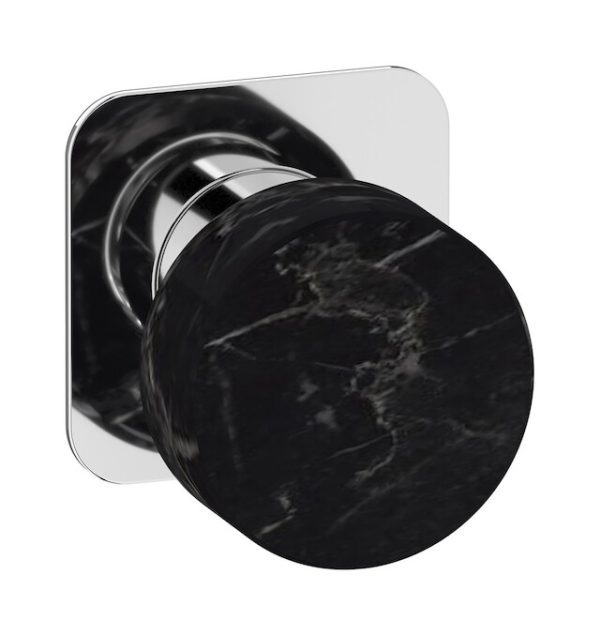 Miscelatore doccia una via leva colore nera cromo serie Marmo ib