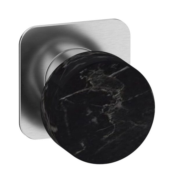 Miscelatore doccia una via- leva colore nera nickel spazzolato serie Marmo ib