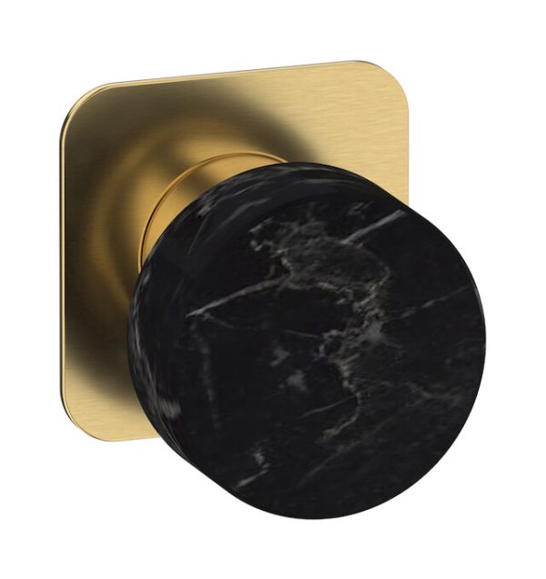 Miscelatore doccia una via- leva colore nera oro spazzolato serie Marmo ib