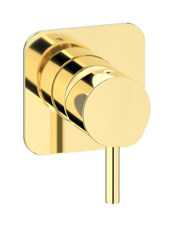 Miscelatore doccia una via colore oro inglese serie Milanotorino ib