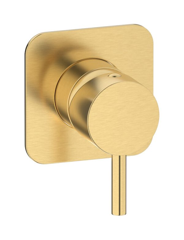 Miscelatore doccia una via colore oro spazzolato serie Milanotorino ib