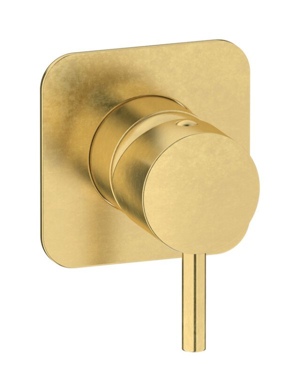 Miscelatore doccia una via colore ottone naturale serie Milanotorino ib