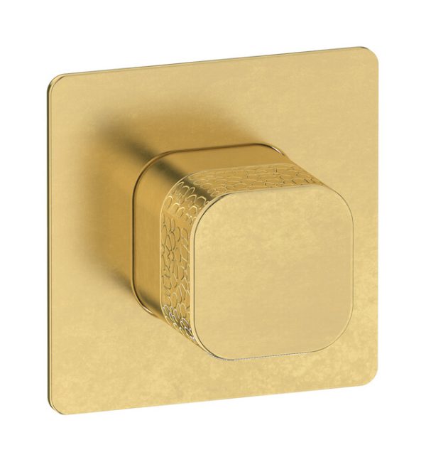 Miscelatore Doccia 1 via leva corallo Ottone Naturale - ELIO IB Rubinetterie