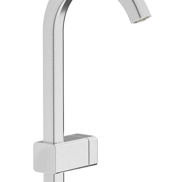 Miscelatore lavabo colore nickel spazzolato serie elio ib