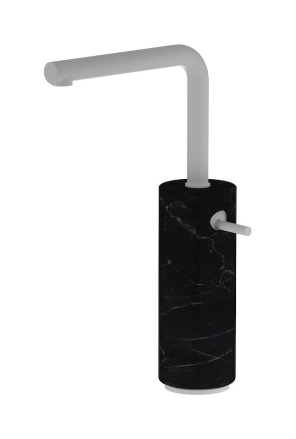 Miscelatore monoforo lavabo alto colore nero serie Marmo ib