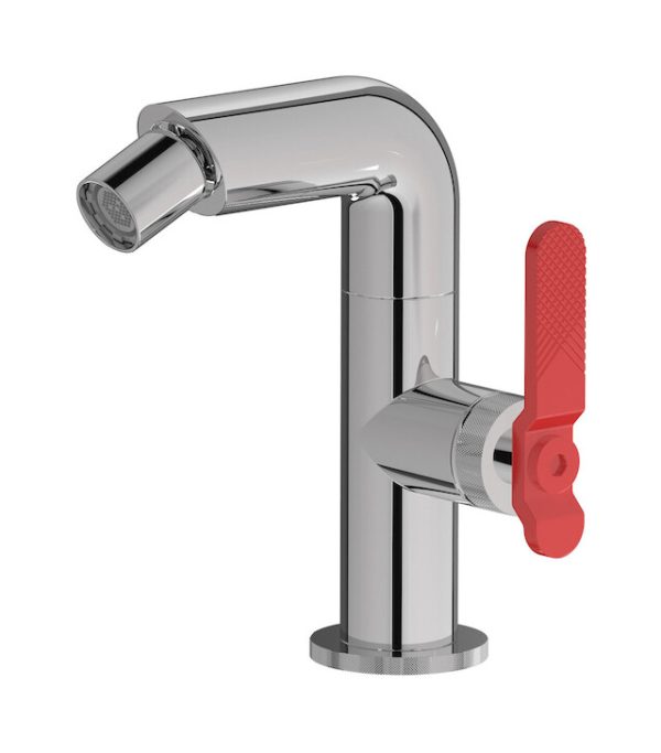 Miscelatore monoforo bidet colore cromo leva rossa serie bold ib