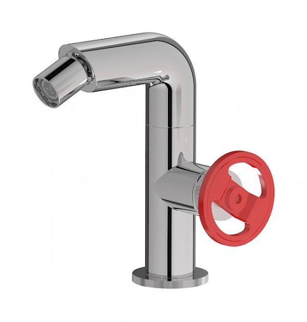 Miscelatore monoforo bidet colore cromo leva rossa serie bold ib