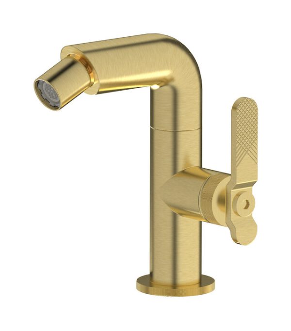 MIscelatore monoforo bidet colore oro inglese spazzolato serie bold ib