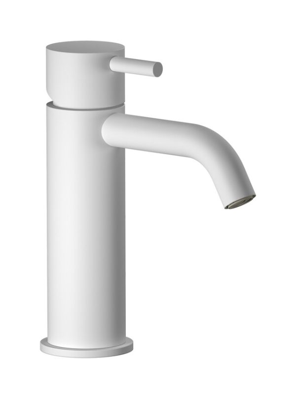 Miscelatore monoforo lavabo colore bianco opaco serie milanotorino IB