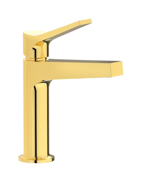 Miscelatore monoforo lavabo colore oro serie twitter ib
