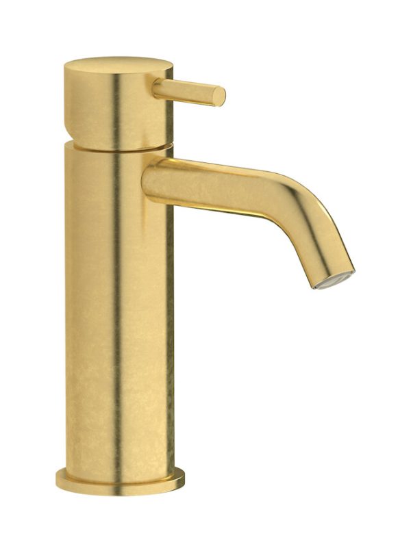 Miscelatore monoforo lavabo colore ottone naturale serie milanotorino IB