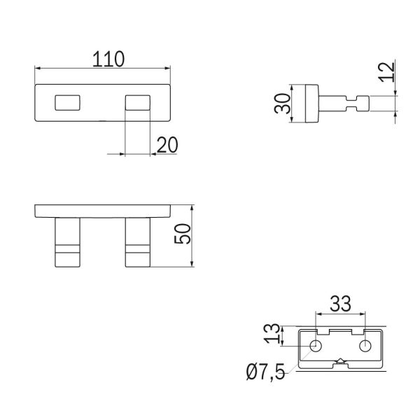 Scheda tecnica appendiabiti doppio serie lea inda
