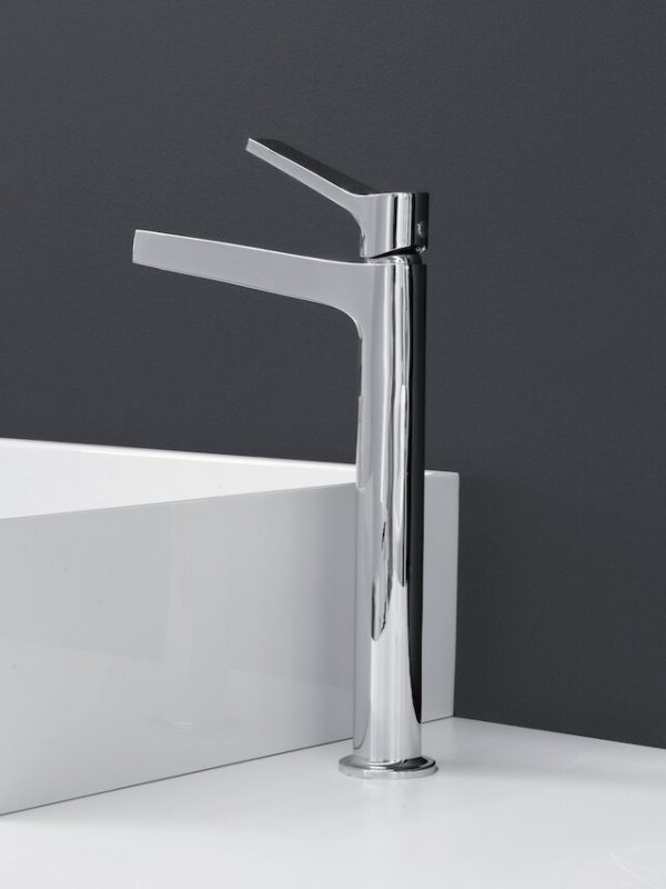 Miscelatore lavabo monoforo alto colore cromo serie Twitter - IB