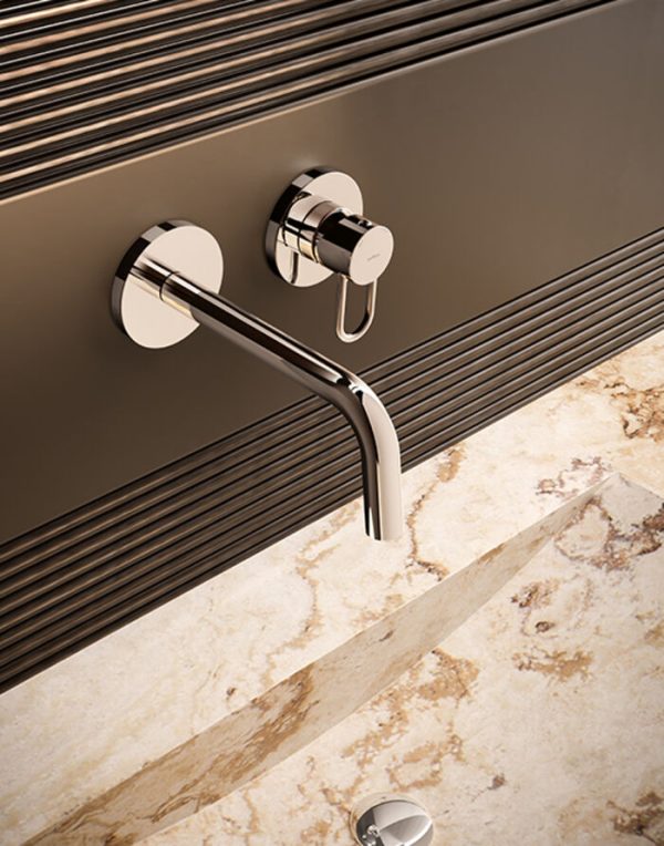 Miscelatore lavabo monoforo incasso colore rosa serie Joker - Paffoni