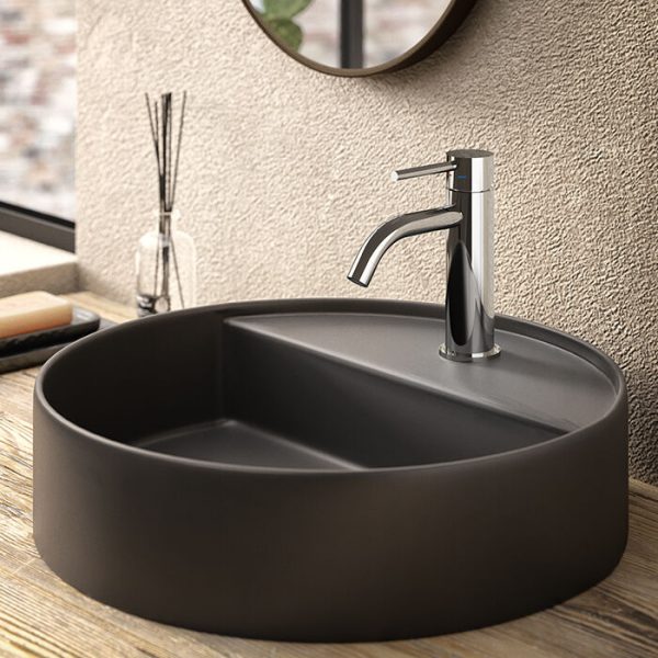 Miscelatore lavabo monoforo colore nickel spazzolato serie Light - Paffoni