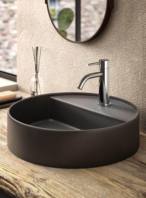 Miscelatore lavabo monoforo colore nickel spazzolato serie Light - Paffoni