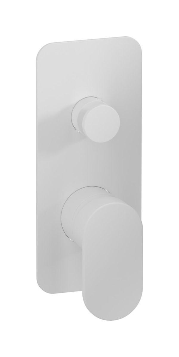 Miscelatore doccia due vie colore bianco opaco serie K2 ib