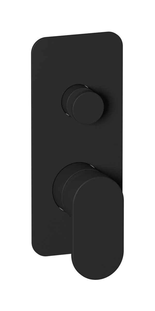 Miscelatore doccia due vie colore nero opaco serie K2 ib