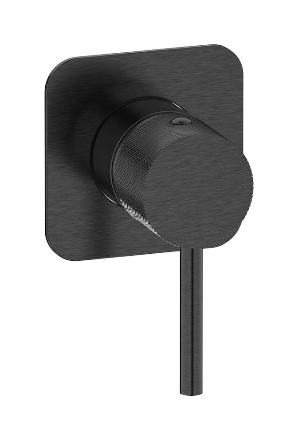 Miscelatore doccia una via colore nero spazzolato serie industria Ib