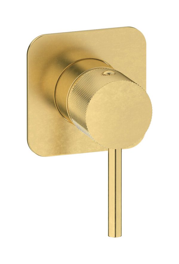 Miscelatore doccia una via colore ottone naturale serie industria Ib